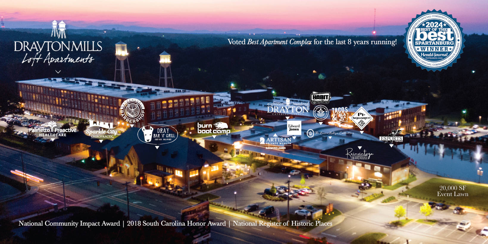 Drayton Mills aerial photo